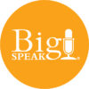 BigSpeak® Logo-Orangle Circle-White